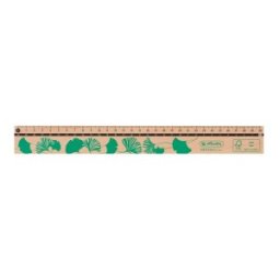 Rigla din Lemn Greenline, 30 cm, Herlitz