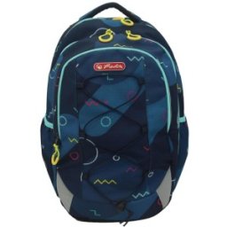 Ghiozdan Ergonomic Strings Pro, Motiv Geometrics, Inaltime 43 cm, Latime 29 cm