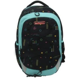 Ghiozdan Ergonomic Strings Pro, Motiv Signs, Inaltime 43 cm, Latime 29 cm