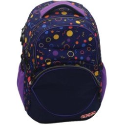 Ghiozdan Ergonomic Zipper Cube, Motiv Patterns, Inaltime 43 cm, Latime 29 cm