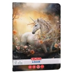 Caiet A5 Matematica, 48 de File, Model Unicorn, Herlitz