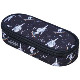 Penar Tip Etui, Oval, Space Skater, 1 Compartiment, Negru, Herlitz