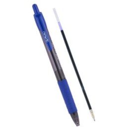 Pix cu Gel Smoothy Mina 0.7 mm Albastra, Display 24, Herlitz