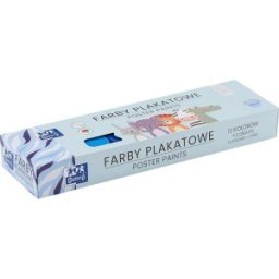 Acuarele Guase pentru Afise,14 Culori inclusiv Auriu, Argintiu si Bej, Oxford Kids