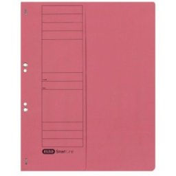 Dosar Carton A4, Rosu, Coperta Frontala 1/2, Manila 250 g/mp, cu Capse, Elba