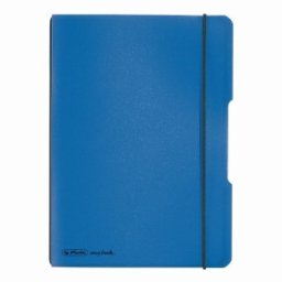 Set 14 x Caiet My Book Flex A5, 40 File, Dictando, Albastru cu Elastic, Negru