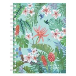 Set 7 x Caiet A5 100 File, cu Spira, Matematica, Motiv Ladylike Jungle