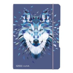Set 14 x Caiet My Book Flex A5 40 File, Matematica, Motiv Wild Animals Wolf