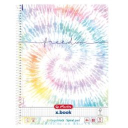 Set 10 x Caiet A4 80 File, cu Spira, Matematica, Motiv New Batik Freedom