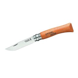 Opinel pocket knife No. 07 carbon w. wood handle