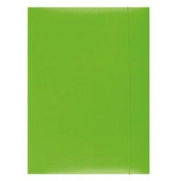 Mapa din carton plastifiat cu elastic, 350gsm, Office Products - verde