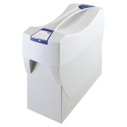 Accesorii birotica Suport plastic pentru 20 dosare suspendabile, cu capac, HAN Swing Plus - gri deschis