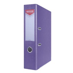 Biblioraft A4, plastifiat PP/paper, margine metalica, 75 mm, Office Products Officer - violet