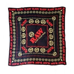 Esarfa modal ultra-moale Vegan Raw Black & red Unisex