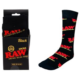 Sosete bumbac si canepa Raw Black Unisex 42 - 46 EU