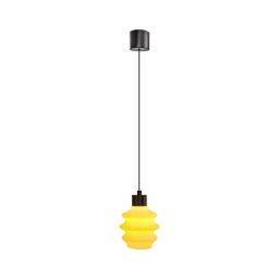 Pendul LED CACTUS cu cablu, 3 W, 230 V, 3000 K, negru/galben