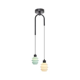 Lustră suspendată pe cablu CACTUS LED/6W/230V 3000K verde/alb