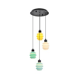 Pendul LED pe cablu CACTUS LED/12W/230V 3000K verde/galben/alb