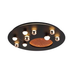 Plafonieră LED MARS, 58 W, 230 V, 3000 K, neagră