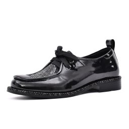 Pantofi dama din piele naturala lacuita, Epica, F6F680004A 45-L, negru
