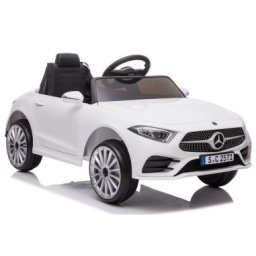 Masina electrica pentru copii, mercedes c class, cls 350, 2 motoare, leantoys, 5177, alba