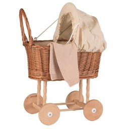 Carucior din nuiele pentru papusi, egmont toys