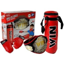 Set de box pentru copii, cu manusi si centura, leantoys, 7122