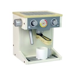 Aparat de cafea pentru copii, espressor din lemn de jucarie, leantoys, 9248