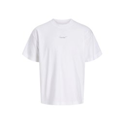 JACK & JONES T-Shirt Jcomineral Silver Chrome Ss Crew 12292906 11-0601 TCX bright white