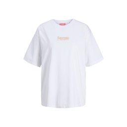 JJXX T-Shirt Jxlatte Ss Loose 12294477 11-0601 TCX bright white/espresso