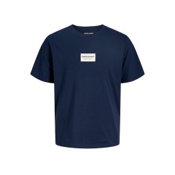 JACK & JONES T-Shirt Jjfrank Ss Crew Neck 12288092 19-3923 TCX navy blazer