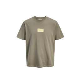 JACK & JONES T-Shirt Jjfrank Ss Crew Neck 12288092 17-0613 TCX vetiver