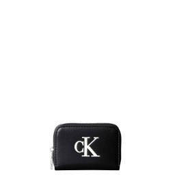CALVIN KLEIN Portofel Bold Ck Medium Zip Around LV04F1154G 3L2 black/white