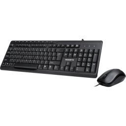 Kit Tastatura + mouse USB Gigabyte KM6300, cu fir, 1000 dpi, Negru