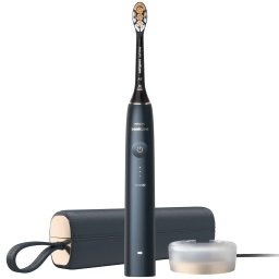 Periuta electrica sonica Philips Prestige 9900 HX9992/12, 62000 miscari/minut, tehnologie SenseIQ, aplicatie Sonicare cu inteligenta artificiala, wireless Bluetooth, senzori integrati, 5 moduri personalizabile, 1 cap de periere, Albastru