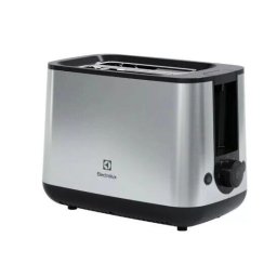 Prajitor de paine Electrolux E3T1-3ST, 800 W, 2 Felii, 7 setari pentru rumenire, Negru/Argintiu