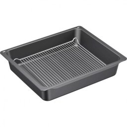 Tava profesionala emailata cu gratar NEFF Profi Extra-Deep Z12CN10A0 - 17002738, L45.5cm, l37.5cm, H8.10cm, G2.4kg, Sarcina maxima 16kg, Potrivita pentru curatare pirolitica, DW Safe, Anthracite