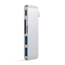 Hub USB Satechi ST-TCUPS, 2 x USB 3.0, USB Type-C (Argintiu)