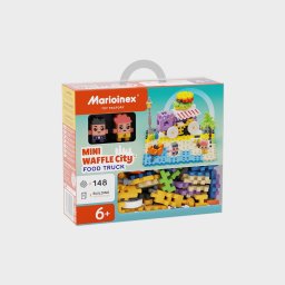 Set de construit cu blocuri, Marioinex Mini Waffle, Orasul: Food Truck, 148 piese