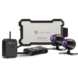 Camera Moto DVR NAVITEL M800 DUAL, senzor Sony STARVIS, Doua Camere IP67 waterproof, Filmare 130°, FullHD, GPS, WiFi, ENC noise reduction, USB-C, G-sensor, Inregistrare in bucla pe microSD pana la 128GB, Navitel DVR Player App