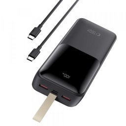 Baterie Externa Tech-Protect PB03, 30000mAh, 22.5W, PD + FQI, 1 x microUSB - 1 x USB-C - 2 x USB-A, Neagra