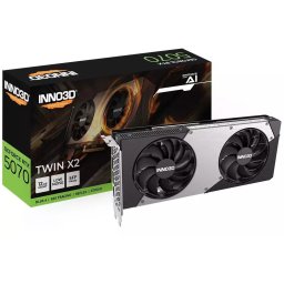 Placa video Inno3D GeForce RTX 5070 TWIN X2 overcloack, NVIDIA 12 GB, GDDR7, 192-bit