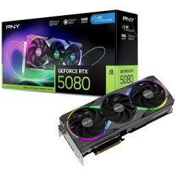 Placa Video PNY GEFORCE RTX 5080 ARGB EPIC-X RGB OC, 16GB, GDDR7, 256bit