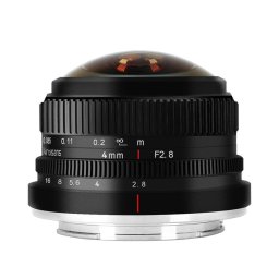 Obiectiv Manual 7Artisans 4mm f/2.8 Fisheye pentru Olympus si Panasonic MFT M4/3-mount
