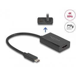 Adaptor HDMI la USB type C (DP Alt Mode) 4K60Hz PD 100W M-T, Delock 61058