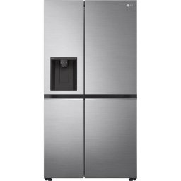 Side by Side LG GSLV71PZTE, 635 l, No Frost, DoorCooling, Dozator apa/gheata, Clasa E, H 179 cm, Argintiu