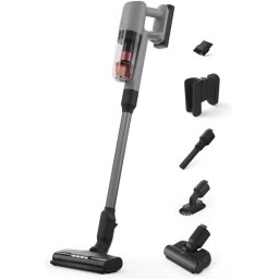 Aspirator vertical multifunctional Electrolux Seria 700 EP71AB14UG, 100 AirWatt, 4000 mAh Li-Ion, motor BLDC, autonomie max 50 min, perie motorizata multi-suprafete PowerPro cu LED, doza Pet Pro+, gri