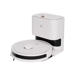 Robot de aspirare Electrolux ER71UW2SW, Aspirator si mop, Statie automata de golire cu sac igienic Electrolux, 2,4l, tehnologie LiDAR, WI-FI, app Electrolux, 4000Pa, Baterie 3200mAh, 46 Wh, 4 viteze, Autonomie pana la 140 minute, Alb