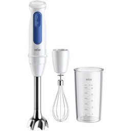 Mixer vertical Braun MQ30051M, 900W, 2 viteze, Tel, Pahar gradat 600ml, Alb