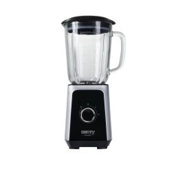 Blender de masa Camry CR 4077, 2 viteze, Cana 1.5 l, Functie Pulse, 500 W, Negru